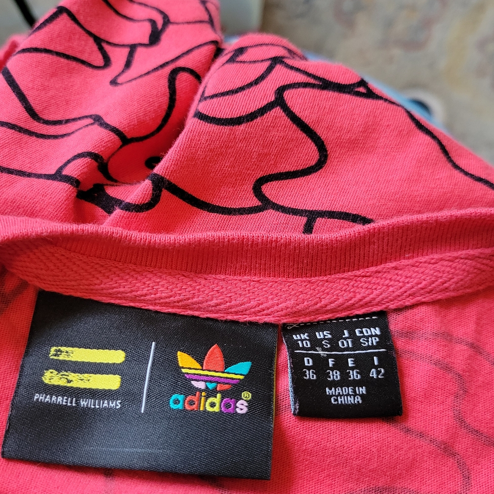 Adidas originals X Pharrell Williams Dear Baes Cropped Tank top Size Small - Picture 12 of 13